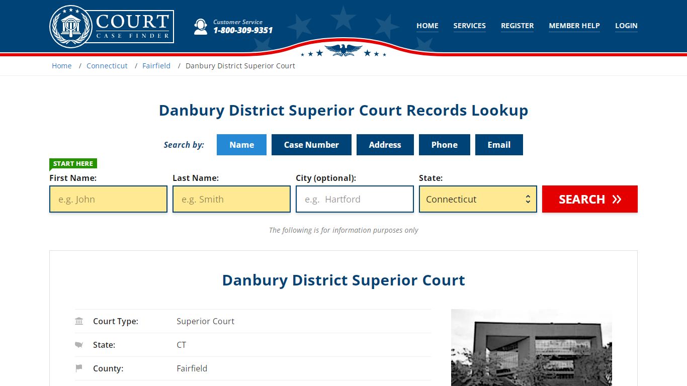 Danbury District Superior Court Records Lookup